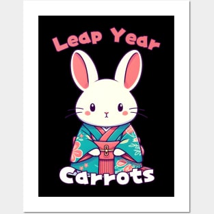Leap year rabbit Posters and Art